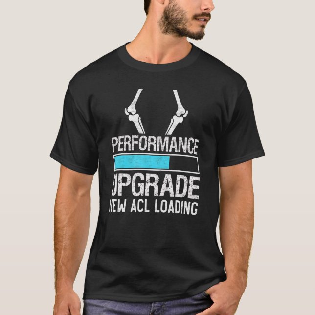 Knäoperation överlevande ACL Bioniskt knäbyte T Shirt (Framsida)