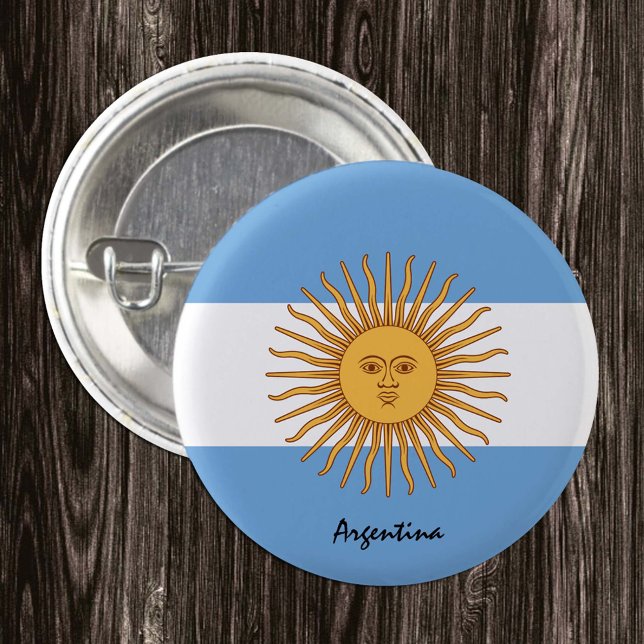 knapp Argentina, patriotisk Flagga i Argentina (Skapare uppladdad)