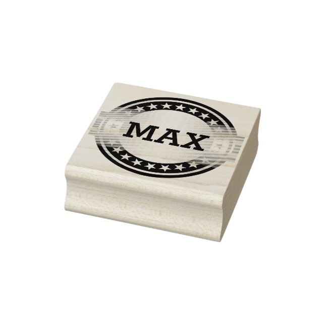 Knapp/banderoll - Stars grått white + YOURS Stämpel (Stämpel)