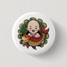 Knapp | Chloe Baby - Cute Boy med Lucky Koi