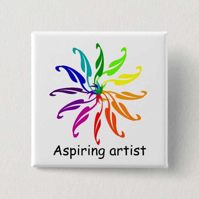 Knapp - Färg Wheel Löv (Framsida)