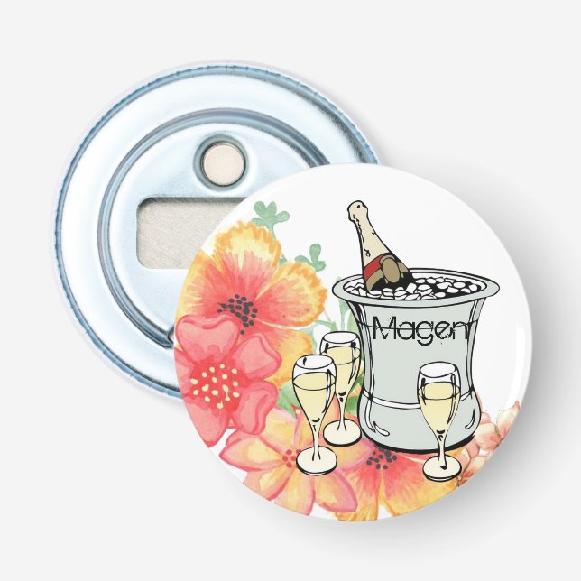 Knapp Flasköppnare Champagne (Framsidan)