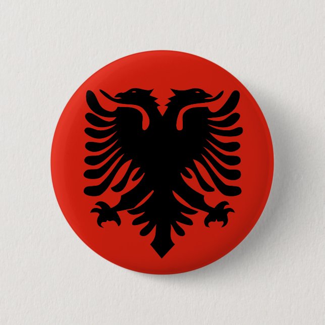 knapp för albania flagga (Framsida)