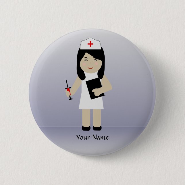 Knapp för Anpassningsbar av Cute Nurse 2 (Framsida)