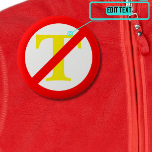 Knapp för antitrumpsymbol