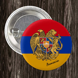 knapp för armenisk Flagga, patriotisk Armenien