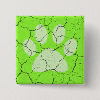 Knapp för återutskrift av krackad Grönt av animalt