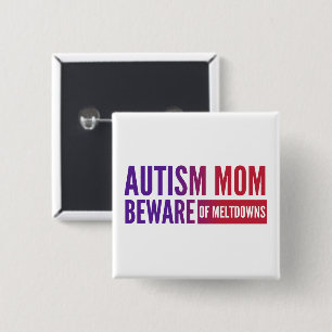 Knapp för autism - fyrkant
