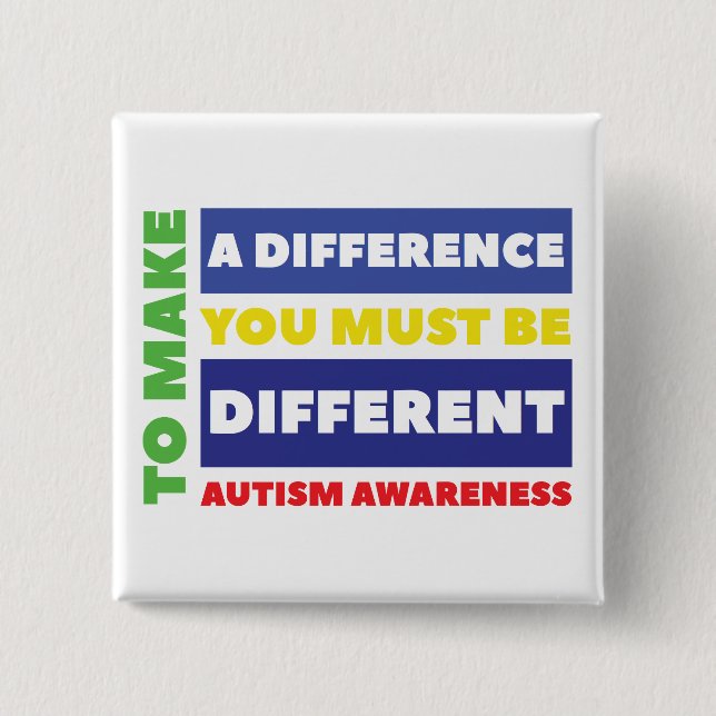 Knapp för autism i kvadrat (Framsida)