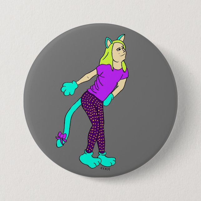 knapp för catgirl (Framsida)