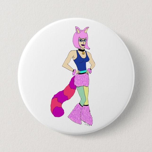knapp för catgirl (Framsida)