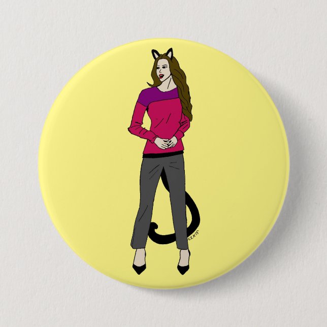 knapp för catgirl (Framsida)