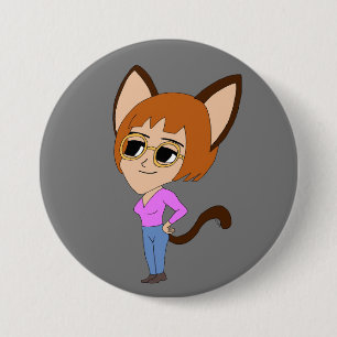 knapp för chibi-kattjej