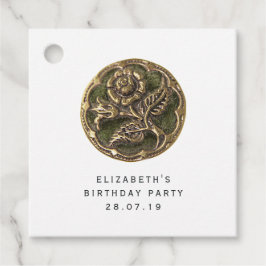 Knapp för Chic av vintage Gåvor Etiketter