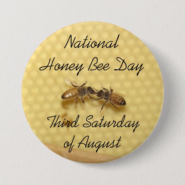 Knapp för den nationella honungsbisdagen (Framsida)