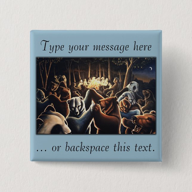 Knapp för djurkonst i Party på pepparknappar (Framsida)