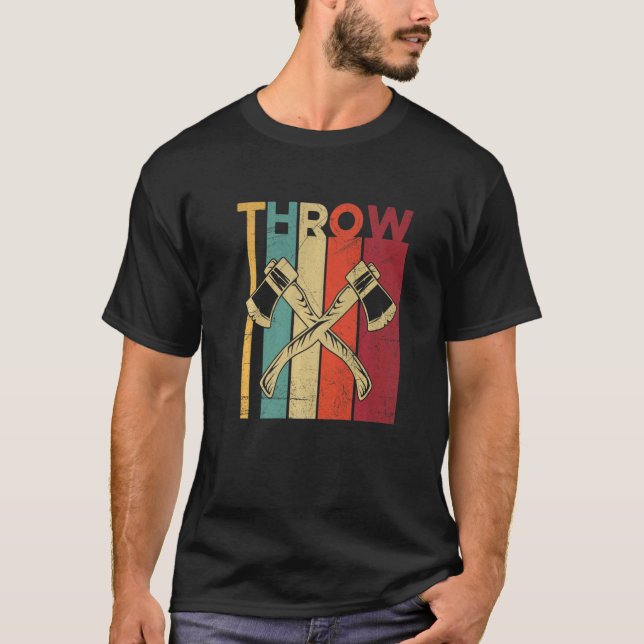 Knapp för en ax-dragningsknapp t shirt (Framsida)