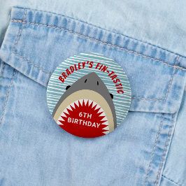 Knapp för Födelsedagsfest av haj-Bita oavsett ålde