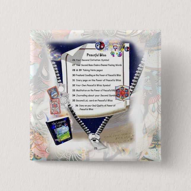 Knapp för fredliga bliss (Framsida)