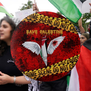 Knapp för fri Palestina - knapp för palestinsk cen