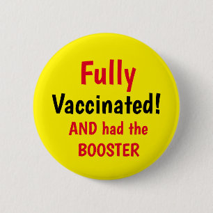 Knapp för fullständig vaccinerad Gult av booster
