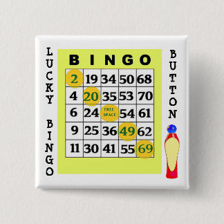 Knapp för Grönt av Lucky BINGO-knapp