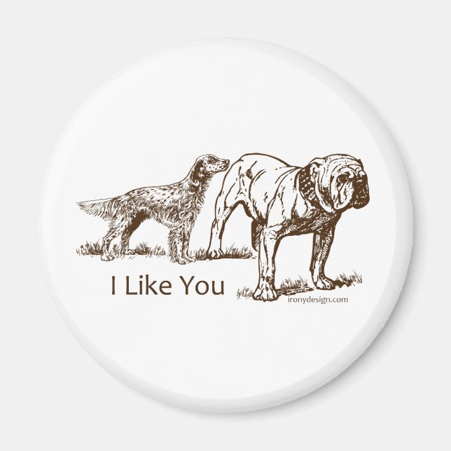 Knapp för hund magnet (Framsidan)