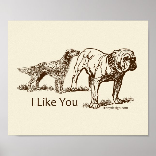 Knapp för hund poster (Framsidan)