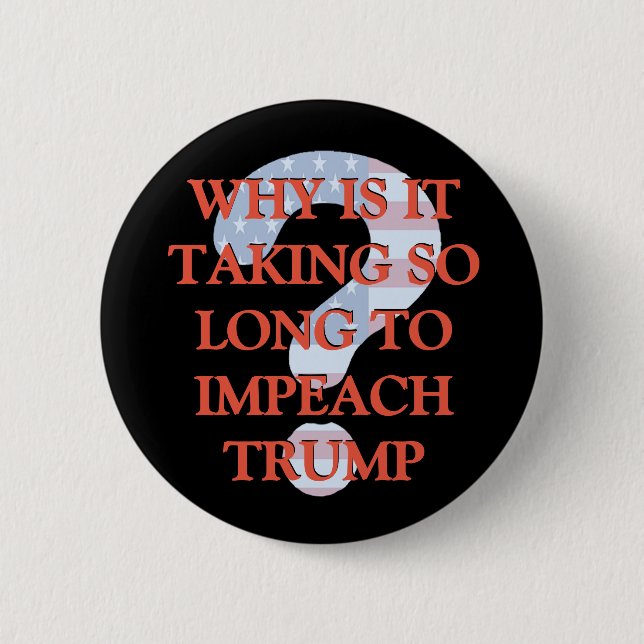 knapp för Impeach Donald Trump-frågetecken (Framsida)