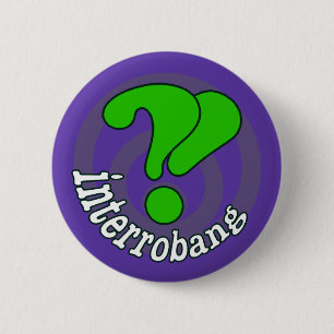 Knapp för interrobang poppgrafik - suddig