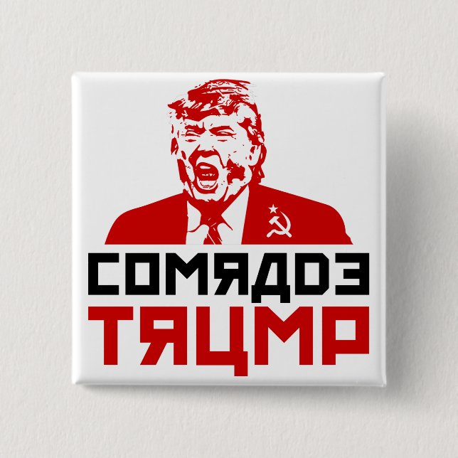 Knapp för kantutjämning "COMRADE TRUMP" (Framsida)