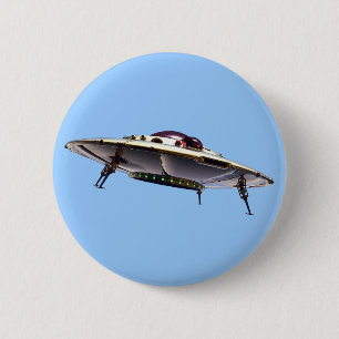 Knapp för metallisk UFO