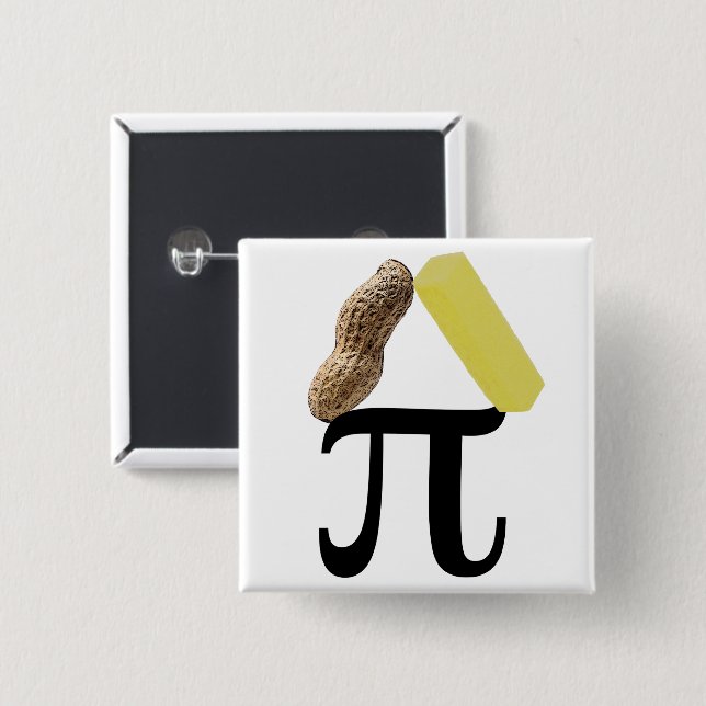 Knapp för Peanut Butter Pi (Framsida & baksida)