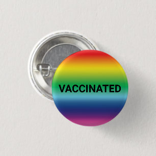 Knapp för pride av vaccinerat regnbåge färg lgb
