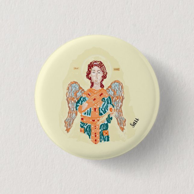 Knapp för religiösa: Archangel Gabriel (Framsida)