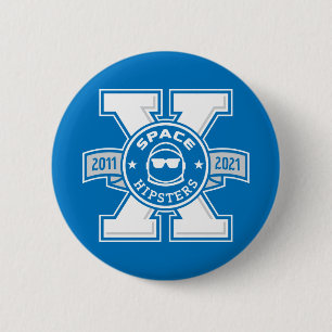 Knapp för RymdHipsters® X-Logotyp