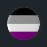 Knapp för sexuellt Pride<br><div class="desc">Visa ditt asexuella pride med den här enkla,  men feta,  svarta,  grått och lila-knappen. Designad av Rakare Queer Alliance vid Nebraska Kearneys Universiteten.</div>