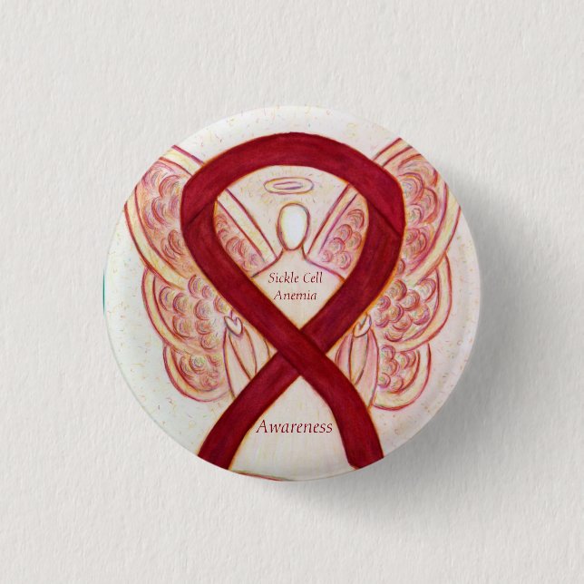 Knapp för sicklecellanemi - medvetandegrad Ribbon  (Framsida)