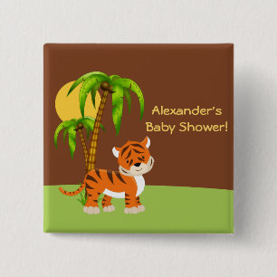 Knapp för spädbarnshögtalare för Cute Baby Tiger