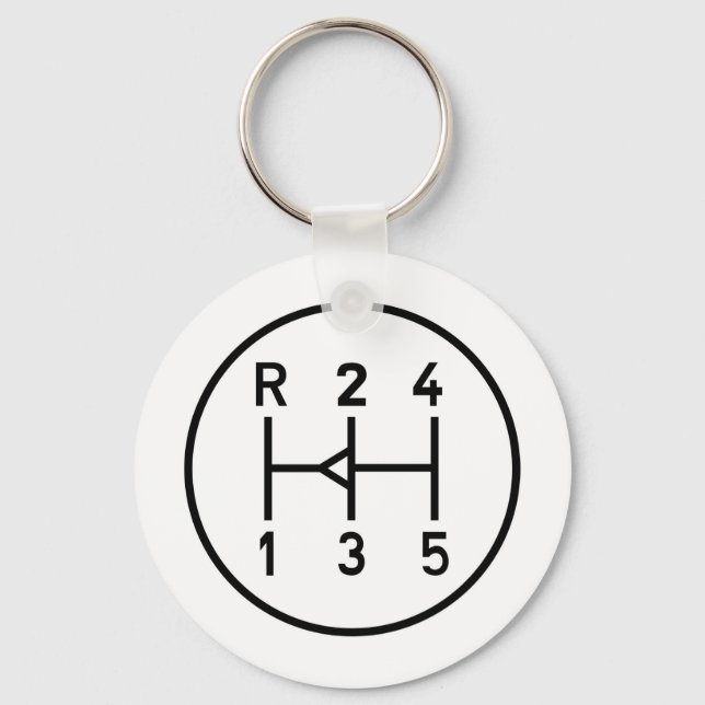 Knapp för sportbilsutrustning, överföringsskift mö nyckelring (Framsida)