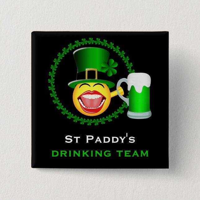 Knapp för St patrick's day-trumman (Framsida)