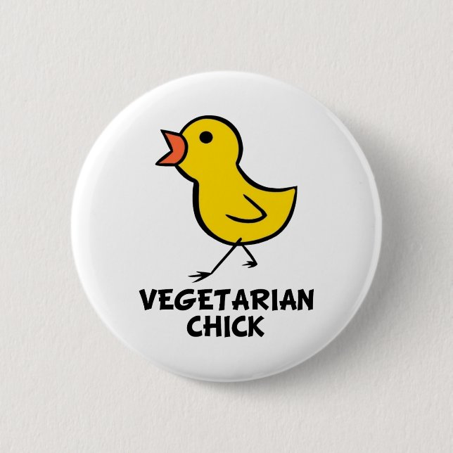 Knapp för vegetabilisk Chick (Framsida)