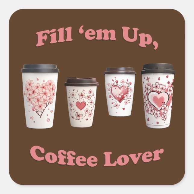 Knapp Fyrkantigt Klistermärke (Framsida)