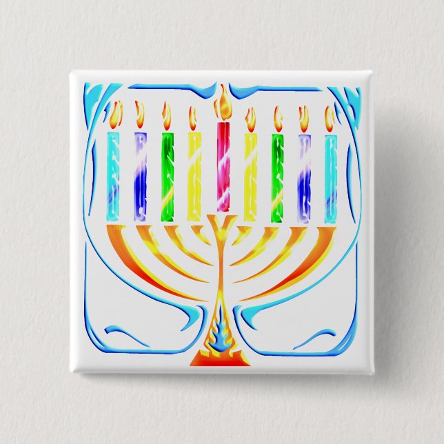 Knapp: Hanukkah Menorah - Chanukah Menorah Knapp (Framsida)