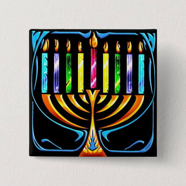 Knapp: Hanukkah Menorah - Chanukah Menorah Knapp (Framsida)