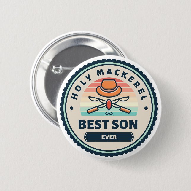 Knapp - Heliga Mackerel! Bästa son någonsin (Framsida & baksida)