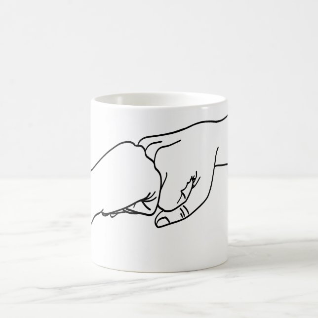 Knäpp, högfiber och Jazz Händer Magisk Mugg (Center)