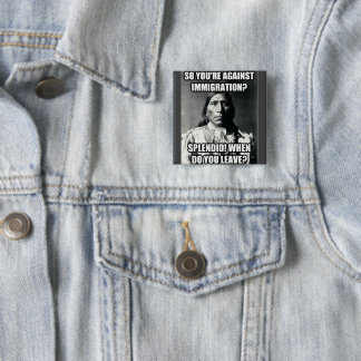 Knapp, infödd amerikan om invandring, Pinback but Knapp