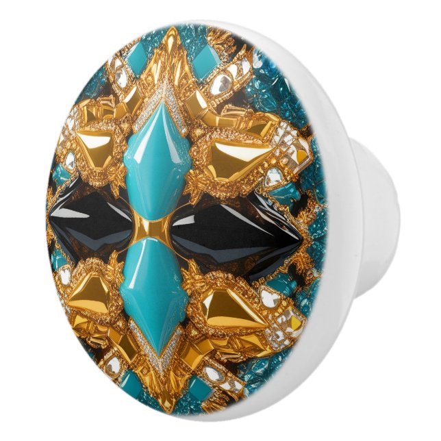 Knapp med Bahamas Färg Knopp (Höger)