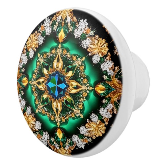 Knapp med brasiliansk Färg Knopp (Höger)